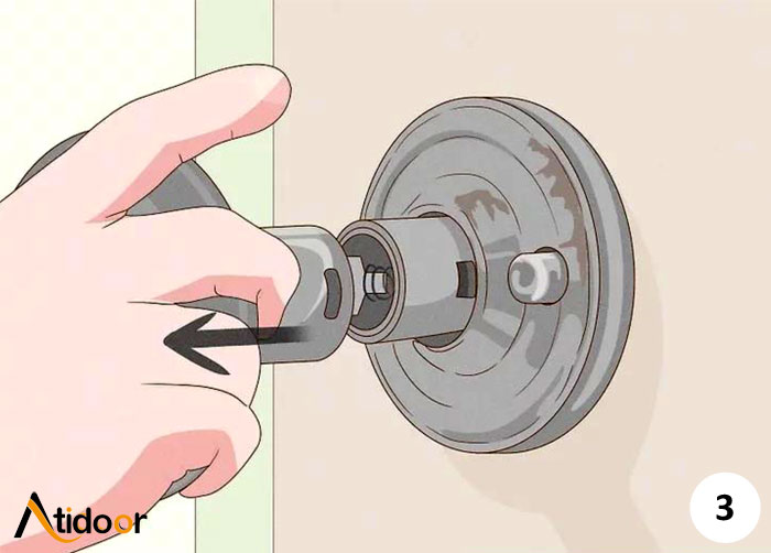 آموزش نصب دستگیره درب ضد سرقت 3 نصب دستگیره درب ضد سرقت