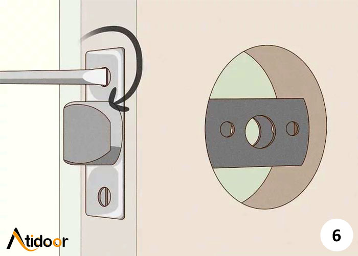آموزش نصب دستگیره درب ضد سرقت 6 آموزش نصب دستگیره درب ضد سرقت