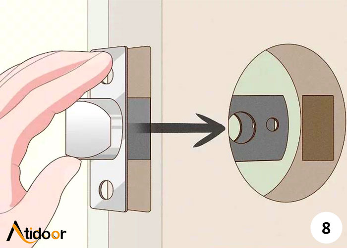 آموزش نصب دستگیره درب ضد سرقت 8 تعویض دستگیره درب ضد سرقت