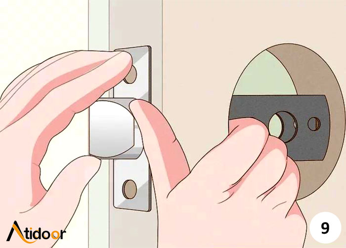 آموزش نصب دستگیره درب ضد سرقت 9 تعویض دستگیره درب ضد سرقت