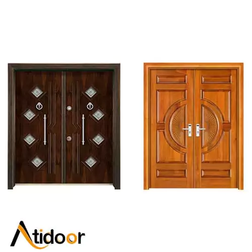 اندازه استاندارد درب ضد سرقت دو لنگه