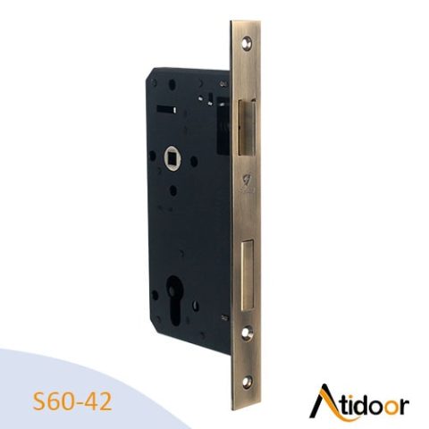 S60-42 قفل درب چوبی