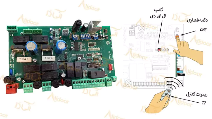 آموزش و طریقه ست کردن ریموت درب پارکینگ 5 روش حذف و ست کردن ریموت درب پارکینگ