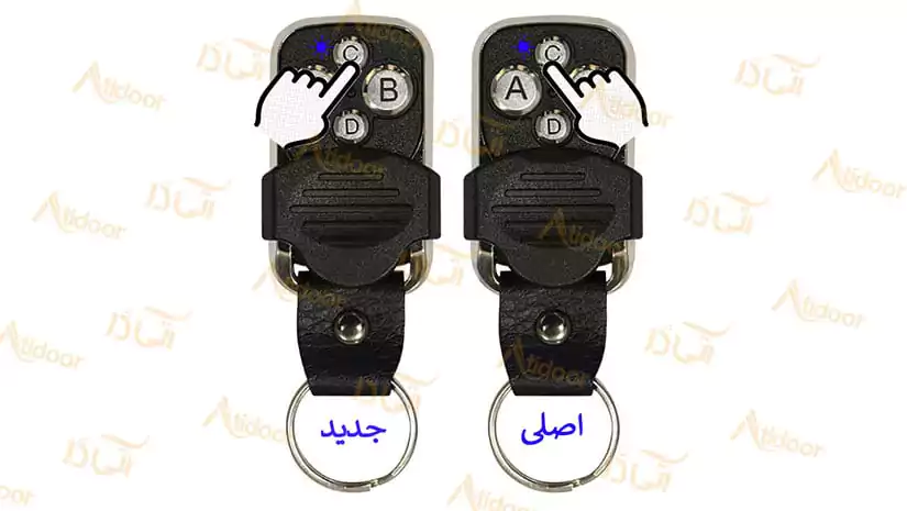 کپی ریموت درب پارکینگ و ست کردن دو ریموت کرکره برقی 7 نحوه کپی کردن ریموت