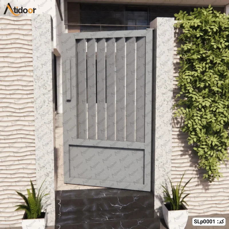 درب ریلی فلزی کد SLr0001 12 SLp0001 درب ورودی حیاط یا ساختمان