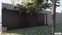 SLr0007 درب ریلی فلزی