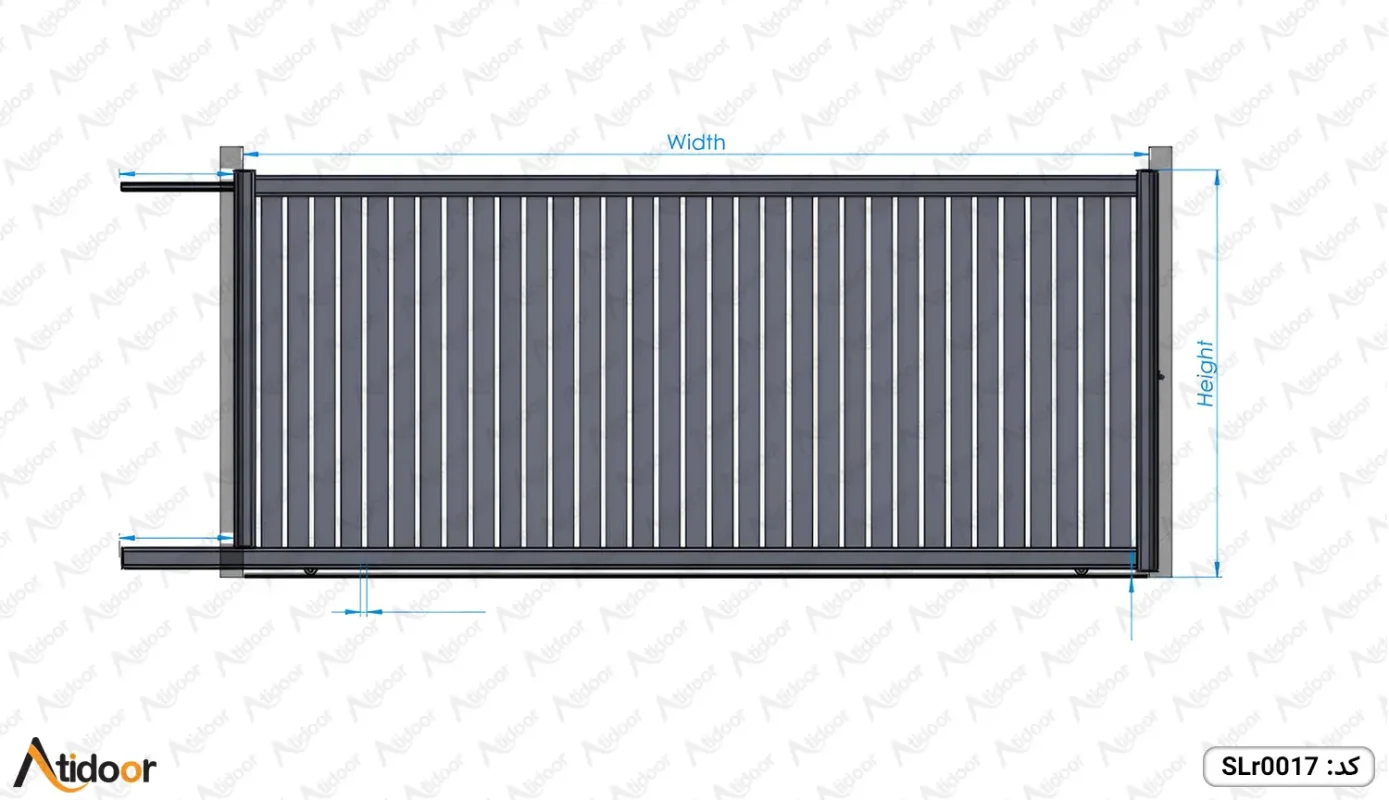 درب ریلی فلزی کد SLr0017 2 SLr0017 درب ریلی آهنی