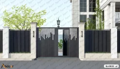 درب ریلی آهنی slr0033