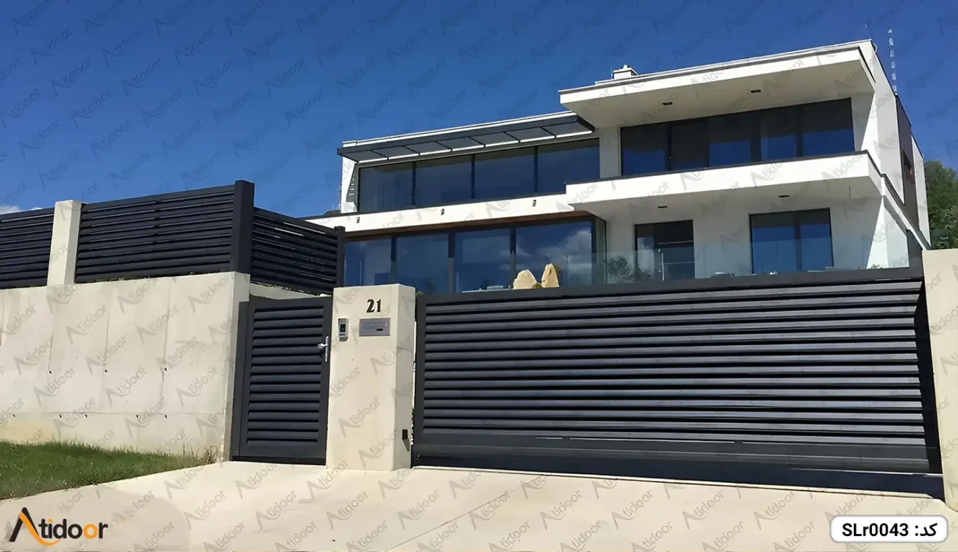 درب ریلی فلزی کد SLr0043 4 درب ریلی آهنی slr0043