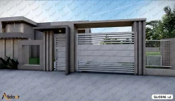 درب ریلی فلزی کد SLr0046