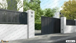 درب ریلی فلزی کد SLr0054