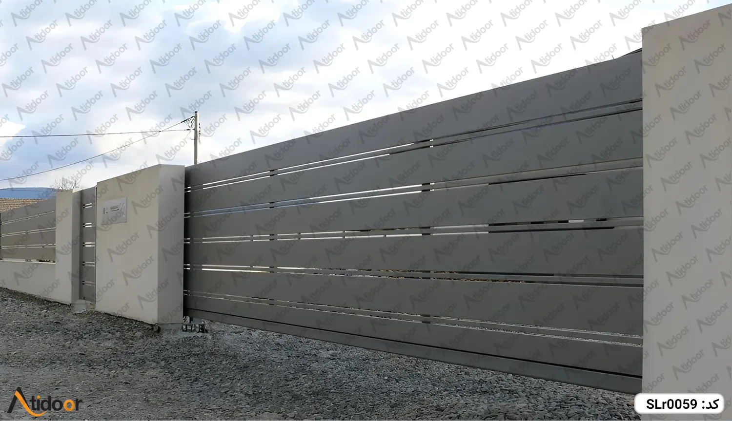 درب ریلی فلزی کد SLr0059 4 SLr0059