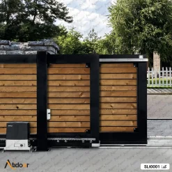 درب ریلی تلسکوپی فلزی کد SLt0001 7 درب ریلی تلسکوپی فلزی SLt0001