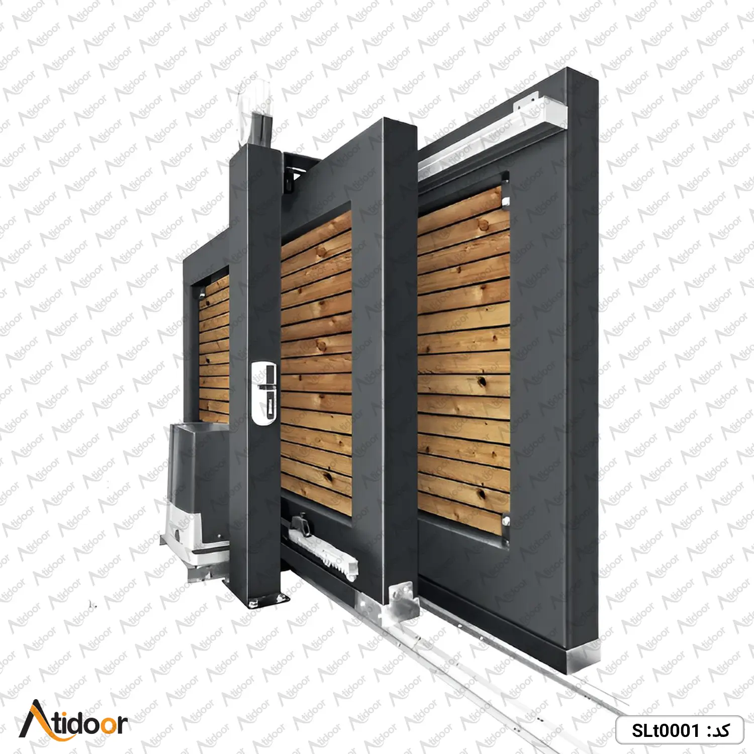 درب ریلی تلسکوپی فلزی کد SLt0001 4 درب ریلی تلسکوپی فلزی SLt0001