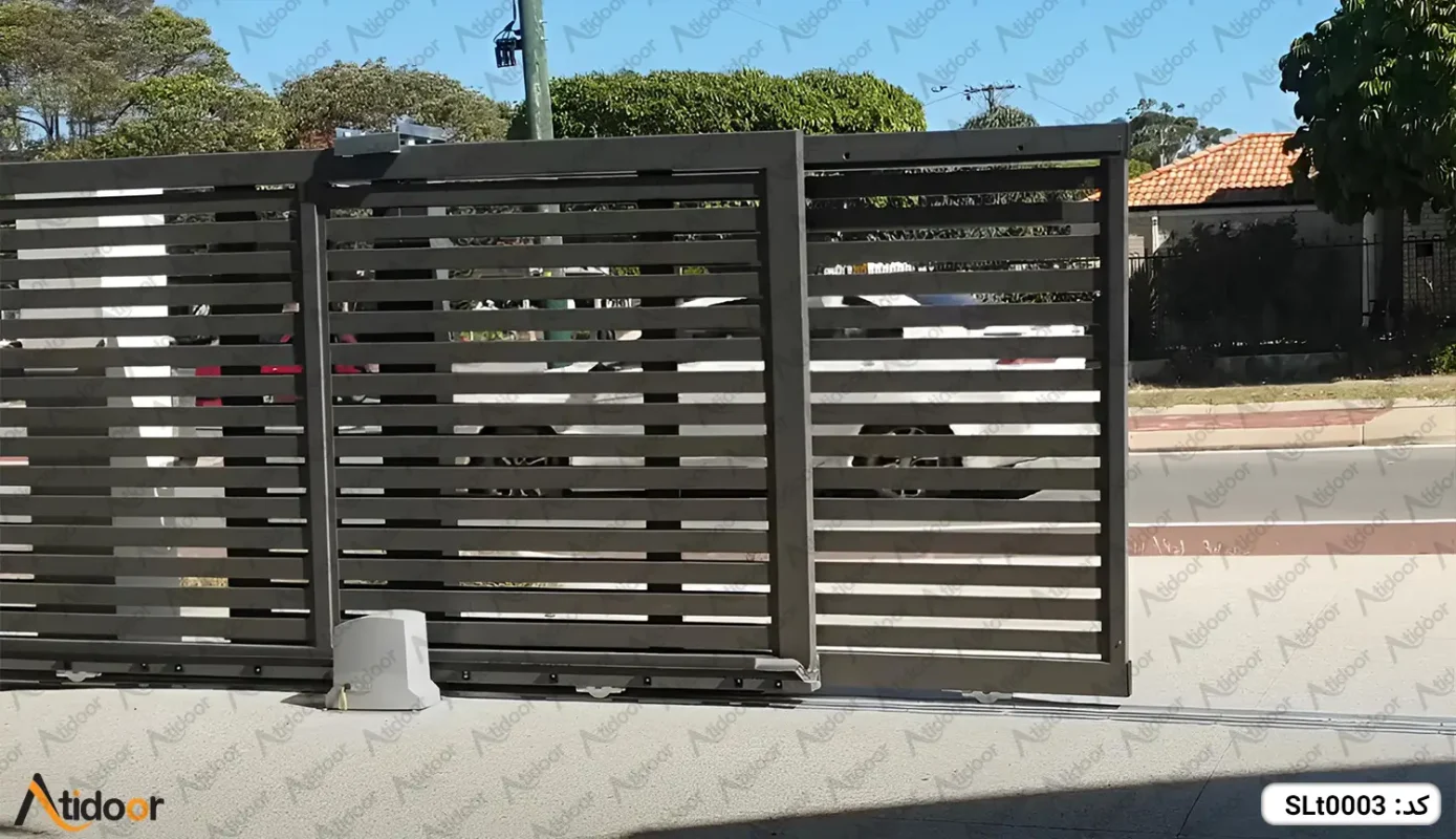 درب ریلی تلسکوپی فلزی کد SLt0003 4 درب ریلی تلسکوپی فلزی SLt0003