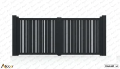 درب پارکینگ دو لنگه فلزی کد Swr0035