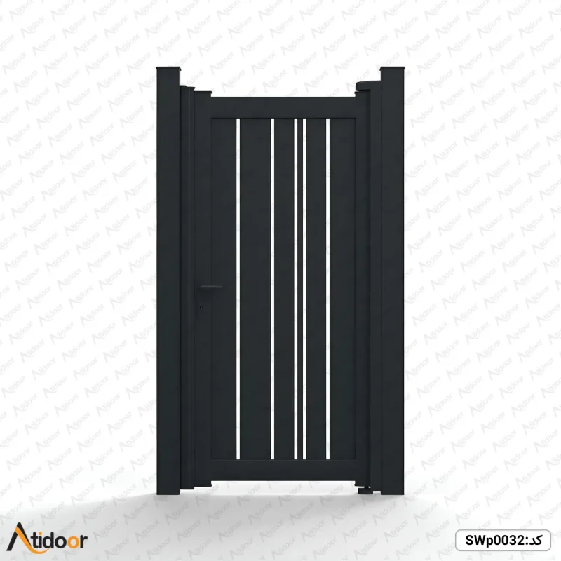 درب ریلی فلزی کد SLr0024 4 SWp0032 درب ورودی ساختمان