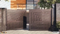 درب پارکینگ دو لنگه فلزی کد SWr0008 6 درب پارکینگ دو لنگه فلزی کد SWr0008-2