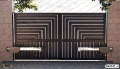 درب پارکینگ دو لنگه فلزی کد SWr0008 7 درب پارکینگ دو لنگه فلزی کد SWr0008-3