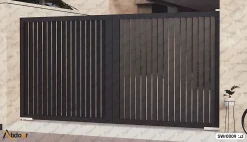 درب تک لنگه پارکینگی 8 درب پارکینگ دو لنگه فلزی کد SWr0009