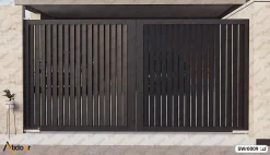 درب پارکینگ دو لنگه فلزی کد SWr0009 6 درب پارکینگ دو لنگه فلزی کد SWr0009-2