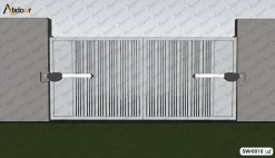 درب پارکینگ دو لنگه فلزی کد SWr0010 7 درب پارکینگ دو لنگه فلزی کد SWr0010-3