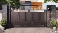 درب تک لنگه پارکینگی 6 درب پارکینگ دو لنگه فلزی کد SWr0011