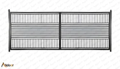 درب پارکینگ دو لنگه فلزی کد SWr0019
