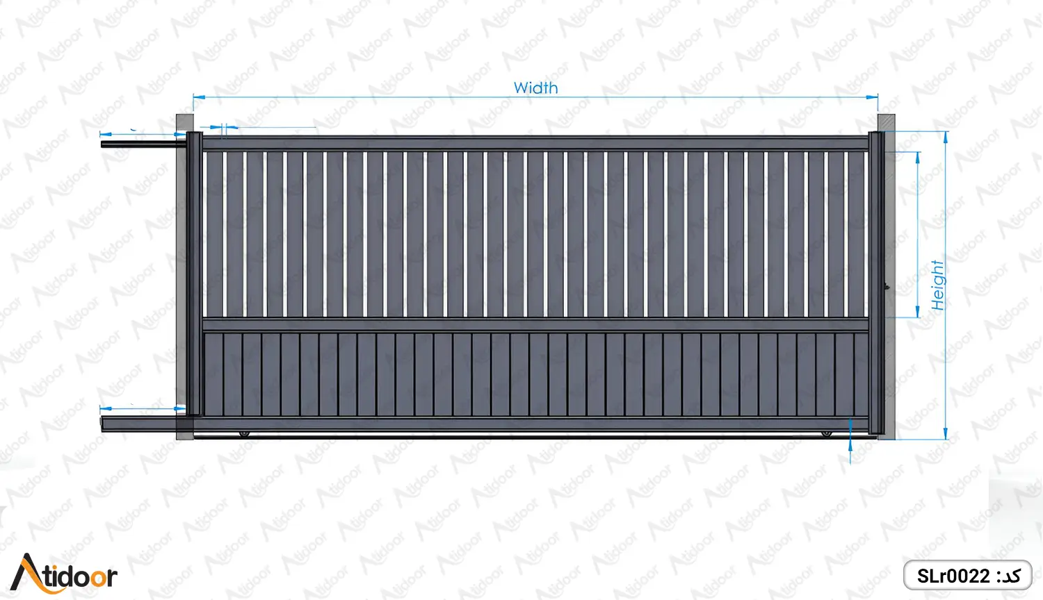 درب ریلی فلزی کد SLr0022 4 درب ریلی فلزی کد slr0022