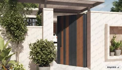 درب حیاطی 9 درب ورودی نفر رو ساختمان تک لنگه کد SWp0008-2