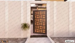 درب ورودی نفر رو ساختمان تک لنگه کد SWp0010 5 درب ورودی نفر رو ساختمان تک لنگه کد SWp0010-2