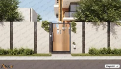 درب ورودی ساختمان آهنی تک لنگه 21 درب ورودی نفر رو ساختمان تک لنگه کد SWp0011