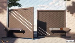 درب پارکینگ دو لنگه فلزی کد SWr0002 7 درب پارکینگ دو لنگه فلزی کد SWr0002-2