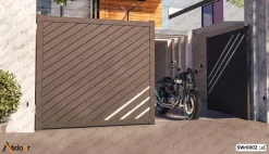 درب پارکینگ دو لنگه فلزی کد SWr0002 8 درب پارکینگ دو لنگه فلزی کد SWr0002-3