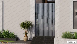 درب ورودی ساختمان آهنی تک لنگه 17 درب ورودی نفر رو ساختمان تک لنگه کد SWp0024