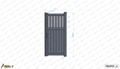 درب ورودی نفر رو ساختمان تک لنگه کد SWp0026 5 درب ورودی نفر رو ساختمان تک لنگه کد SWp0026-2