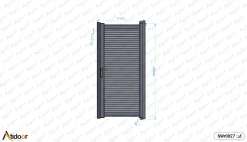 درب ورودی نفر رو ساختمان تک لنگه کد SWp0027 5 درب ورودی نفر رو ساختمان تک لنگه کد SWp0027-2