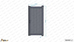 درب ورودی نفر رو ساختمان تک لنگه کد SWp0028 5 درب ورودی نفر رو ساختمان تک لنگه کد SWp0028-2