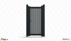 درب ورودی ساختمان آهنی تک لنگه 10 درب ورودی نفر رو ساختمان تک لنگه کد SWp0028