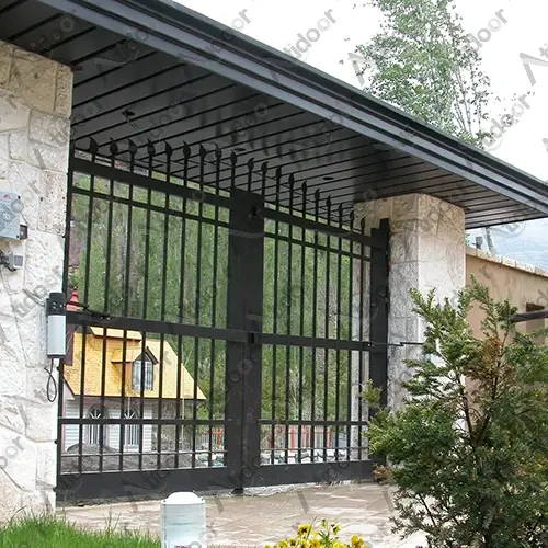 درب پارکینگ مدرن دولنگه