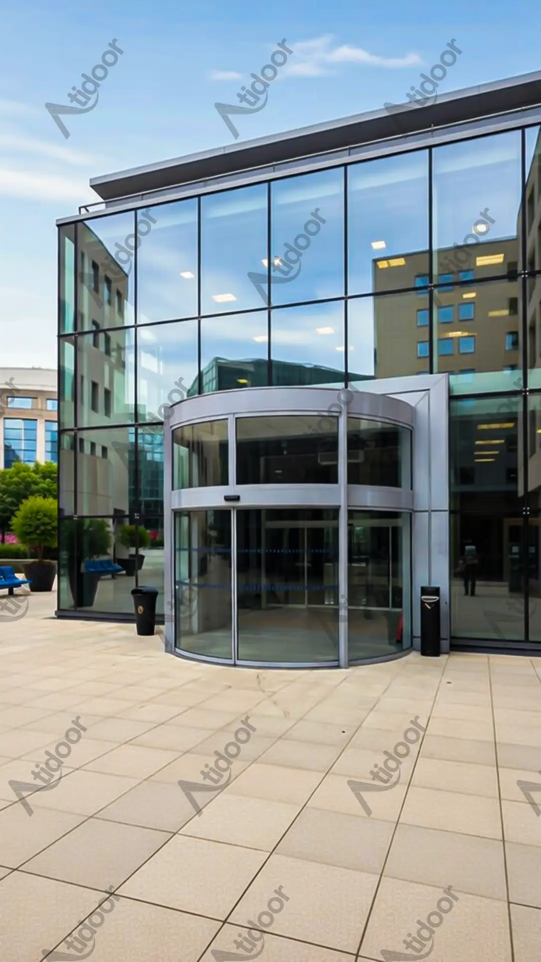 درب اتوماتیک منحنی